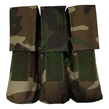 id-paintball Molle Pod Tasche in Camouflage für 3 Paintball-Pods mit Klettverschluss und robustem Material
