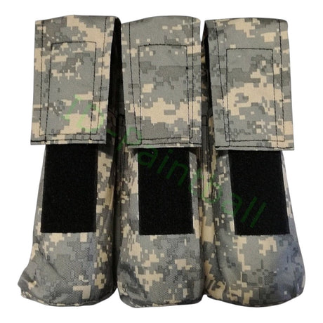 id-paintball Molle Pod Tasche in digitalem Camouflage-Muster für drei Paintball-Pods mit Klettverschluss