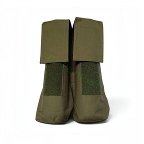 id-paintball Molle Pod Tasche in Olivgrün aus strapazierfähigem Material für zwei Paintball-Pods mit Klettverschluss
