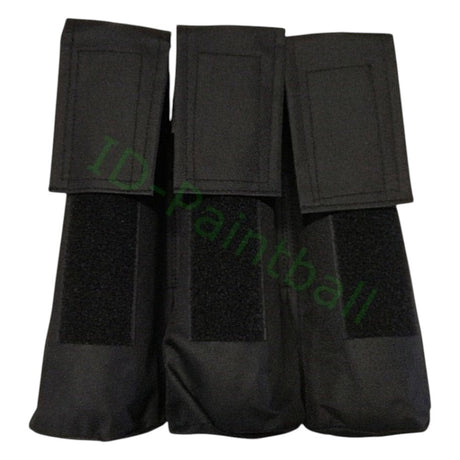 id-paintball Molle Pod Tasche in Schwarz für drei Paintball-Pods mit Klettverschluss und robustem Design