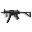 id-paintball Heckler & Koch MP5 K-PDW CO2 BB Gewehr in Schwarz mit Klappschaft und Montageschiene