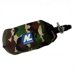 id-paintball New Legion HP Flaschen-Cover aus Neopren in Woodland-Camouflage für 0,8L bis 1,1L Paintball-Flaschen