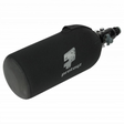 Schwarzer id-paintball Neoprenüberzug für 0,8l HP Flaschen mit rutschfester Gummiapplikation und Protoyz Logo