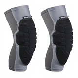id-paintball Empire NeoSkin Knieschoner in Grau-Schwarz mit ergonomischer EVA-Polsterung für Paintball
