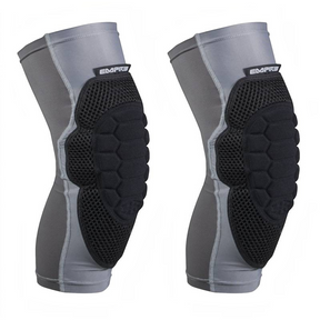 id-paintball Empire NeoSkin Knieschoner in Grau-Schwarz mit ergonomischer EVA-Polsterung für Paintball