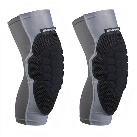 id-paintball Empire NeoSkin Knieschoner in Grau-Schwarz mit ergonomischer EVA-Polsterung für Paintball