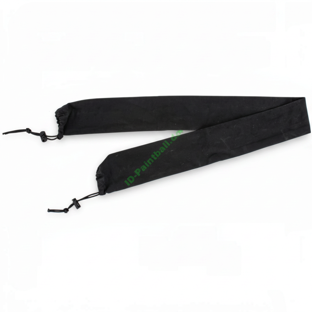 Schwarzes id-paintball New Legion Remote System Cover aus strapazierfähigem Material zum Schutz von Paintball-Schläuchen