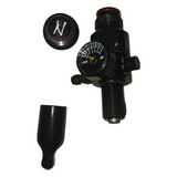 id-paintball Ninja Regulator für 300 Bar 4500 PSI Paintball Systeme in gebrauchtem Zustand mit Manometer