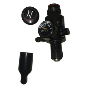 id-paintball Ninja Regulator für 300 Bar 4500 PSI Paintball Systeme in gebrauchtem Zustand mit Manometer