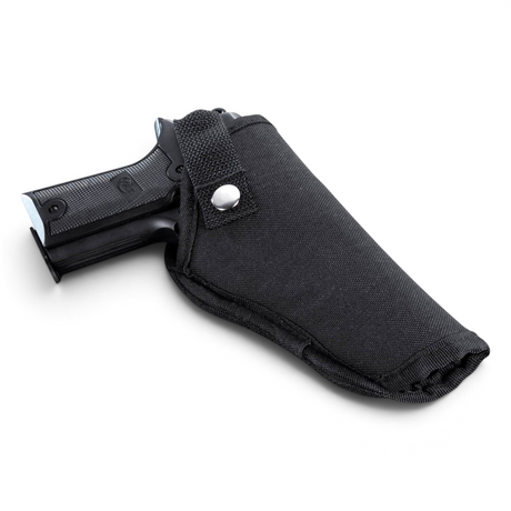 id-paintball Umarex Nylon-Holster in Schwarz für große Pistolen und SRS-Waffen mit Druckknopfverschluss