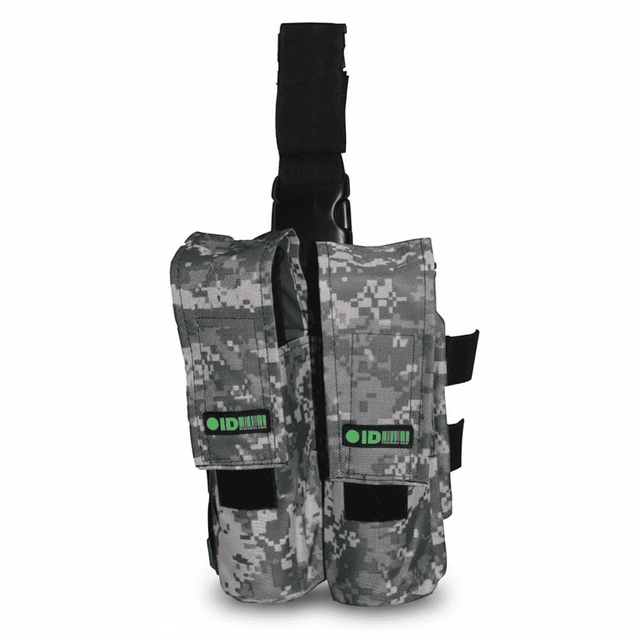 id-paintball Oberschenkel Battle Pack in ACU Camouflage für 2 Paintball-Pods mit verstellbarem Klettverschluss