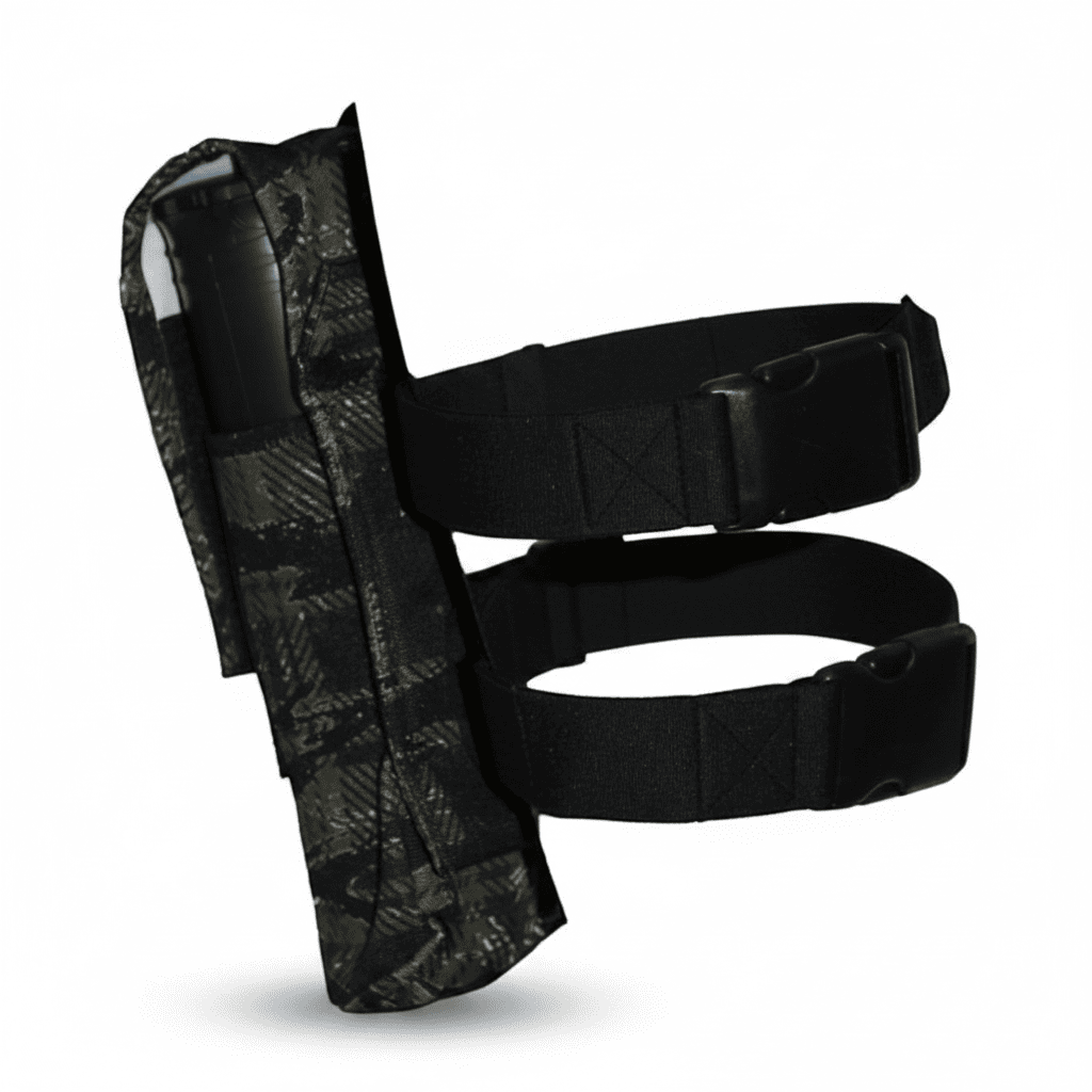 id-paintball Oberschenkel Battle Pack für 2 Pods in Flecktarn mit verstellbaren Gurten und Klickverschluss