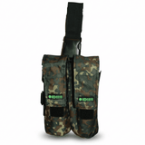 id-paintball Oberschenkel Battle Pack in Flecktarn für 2 Paintball-Pods mit verstellbarem Klett- und Klickverschluss