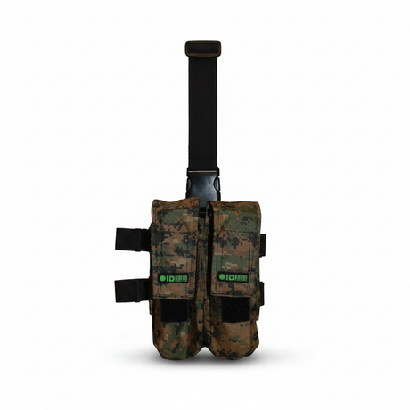 id-paintball Oberschenkel Battle Pack in Marpat Tarnmuster mit Platz für zwei Pods und verstellbarem Klettverschluss