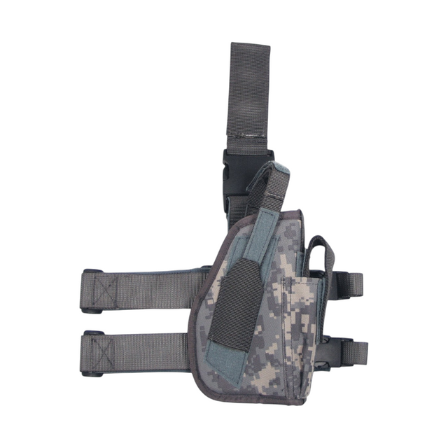id-paintball Oberschenkelholster in digitalem Camouflage-Muster mit Magazintasche und verstellbaren Gurten