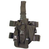 id-paintball Oberschenkelholster aus olivgrünem Polyester mit Magazintasche für Paintball-Kurzwaffen