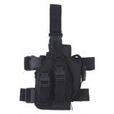 id-paintball Oberschenkelholster aus schwarzem Polyester mit Magazintasche und verstellbaren Beingurten für Paintballwaffen