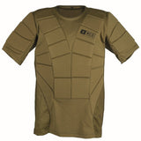 id-paintball olivfarbener Paintball-Brustpanzer mit ergonomischen Polsterplatten und atmungsaktivem Stretch-Material