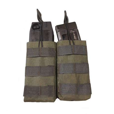 id-paintball olivgrüne Molle-Doppelmagazintasche für T15, TMC und Milsig DAM Paintball-Magazine