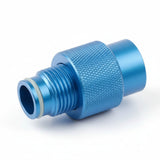 id-paintball ON/OFF Ventil für ASA Adapter aus blauem Aluminium zur einfachen Druckregulierung am Paintball-Markierer