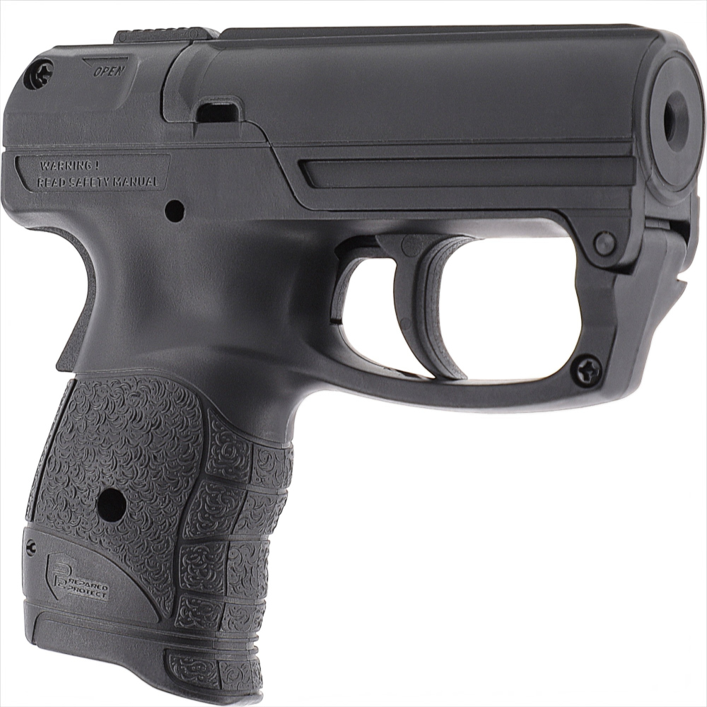 id-paintball P2P PGS I Personal Defense Pistol in Schwarz mit ergonomischem Griff und Handballensicherung