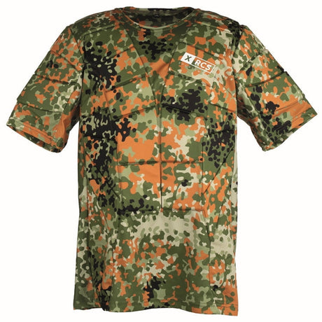 id-paintball Paintball Brustpanzer in Flecktarn mit ergonomischen Polsterplatten für Schutz und Bewegungsfreiheit