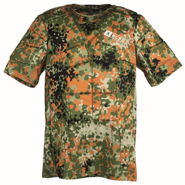 id-paintball Paintball Brustpanzer in Flecktarn mit ergonomischen Polsterplatten für Schutz und Bewegungsfreiheit