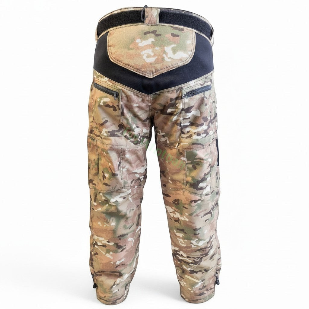 id-paintball Paintball Hose Desert Camo 3.0 mit Flecktarn-Muster, verstärkten Partien und wasserfesten Reißverschlusstaschen