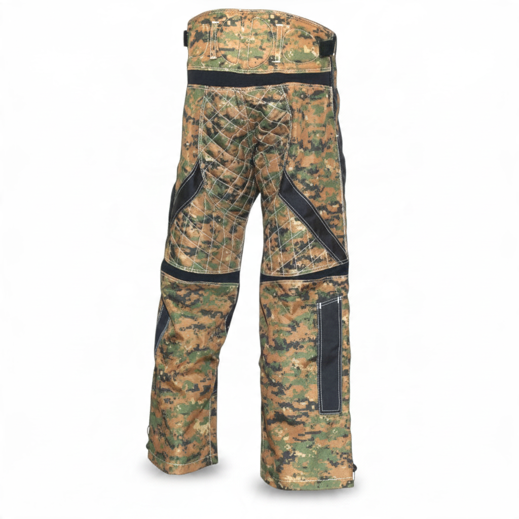 id-paintball Paintball Hose in Digital Woodland Camo mit verstärkten Knie- und Hüftpolstern für maximalen Schutz