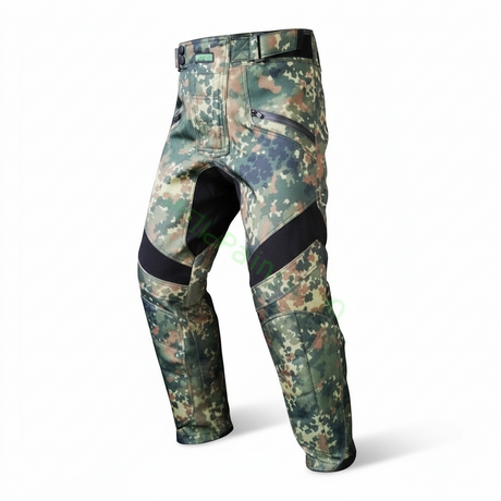 id-paintball Paintball Hose Flecktarn 3.0 mit Kniepolsterung, wasserfesten Reißverschlüssen und flexiblem Stoff.