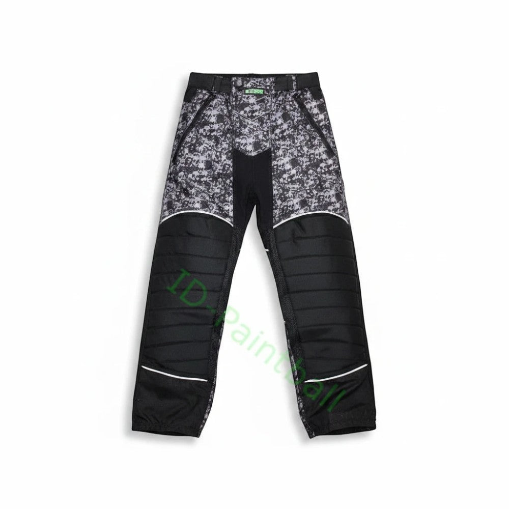 id-paintball Paintball Hose Skulls in Grau mit Polsterung an Knien und Becken für Woodland und Supair