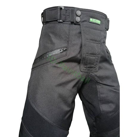 id-paintball Paintball Hose Schwarz 2.0 aus robustem Polyester-Nylon-Mix mit wasserdichten Taschen und verstellbarem Bund