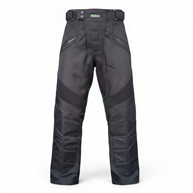 id-paintball Paintball Hose Schwarz 2.0 mit verstärkten Kniepolstern, wasserdichten Taschen und flexiblem Design.