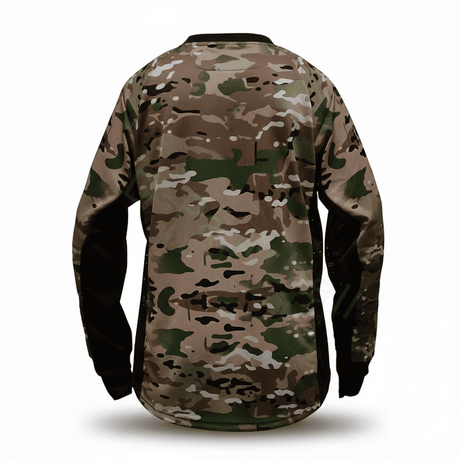 id-paintball Paintball Jersey in Wüstentarn-Camouflage mit atmungsaktiven schwarzen Einsätzen an den Seiten