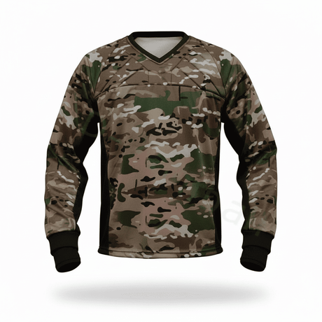 id-paintball Paintball Jersey in Wüstentarn-Camouflage mit Polsterung an Schultern und Brust für optimalen Schutz