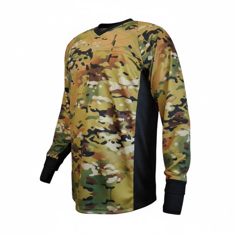 id-paintball Paintball Jersey 2.0 in Wüstentarn-Camouflage mit Polsterung an Schultern und Armen für Outdoor-Einsätze