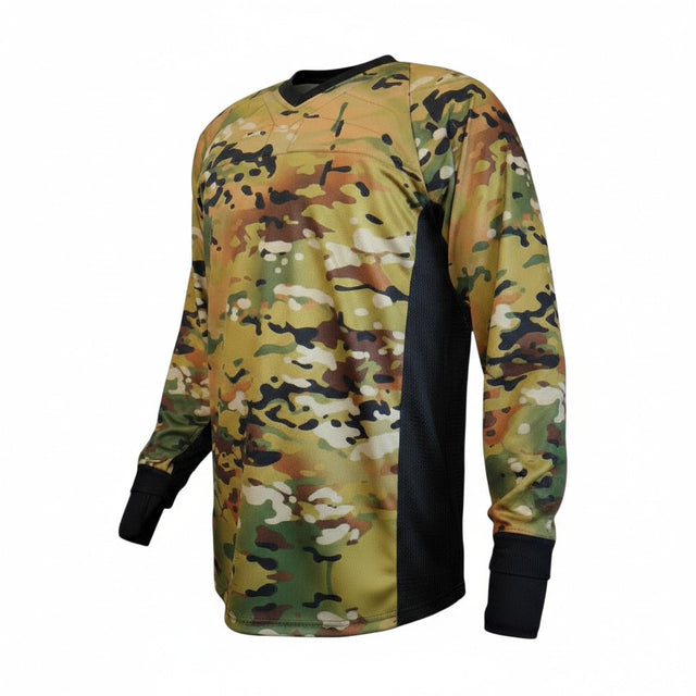 id-paintball Paintball Jersey 2.0 in Wüstentarn-Camouflage mit Polsterung an Schultern und Armen für Outdoor-Einsätze