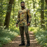 id-paintball Paintball Jersey 2.0 in Wüstentarn-Camouflage mit Polsterung an Schultern und Armen im Wald