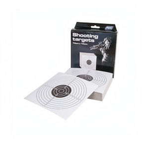 id-paintball ASG Papier-Zielscheiben 14x14 cm im 100er Set mit präziser 10er Ringeinteilung für das Schießtraining