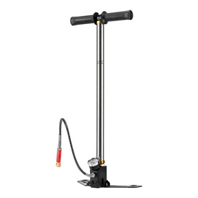 id-paintball UX PCP Handpumpe mit Manometer und Schlauch zum Befüllen von Pressluftwaffen bis 300 Bar