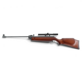 id-paintball Perfecta 45 Luftgewehr mit Holzschaft, Knicklauf und montiertem 4x15 Zielfernrohr für 4,5 mm Diabolos