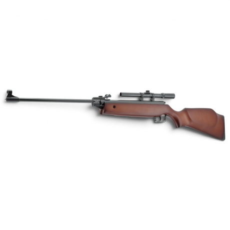 id-paintball Perfecta 45 Luftgewehr mit Holzschaft, Knicklauf und montiertem 4x15 Zielfernrohr für Freizeitschützen