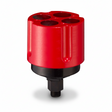id-paintball Perfecta Multi-Shooter in Rot für vier 15 mm Pyro-Effekte mit schwarzem Adapter