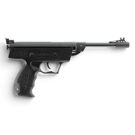 id-paintball Perfecta S3 Federdruck-Luftpistole in Schwarz mit Knicklauf-System und Fiberoptik-Visierung