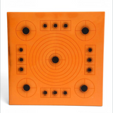 id-paintball Steambow Premium Pfeilfangmatte aus SLYDARC-Schaum in Orange mit Zielmarkierungen für Armbrüste