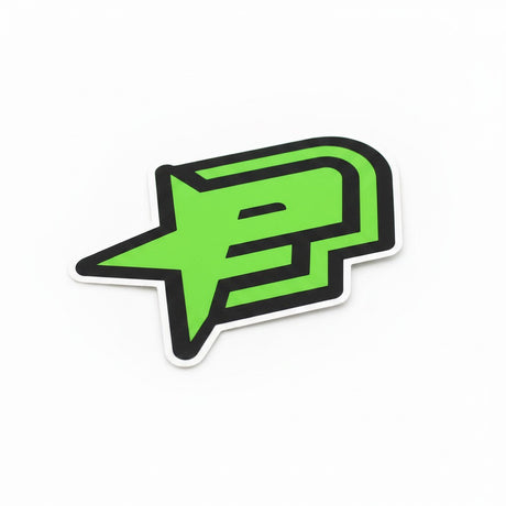 id-paintball Planet Eclipse Aufkleber in Grün und Schwarz mit markantem Logo-Design auf weißem Hintergrund