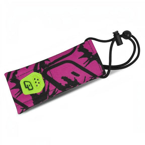 id-paintball Planet Eclipse Fighter Laufsocke in Dark Haze Pink mit schwarzem Muster und elastischem Gummiband