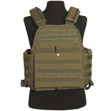 id-paintball olivgrüne Plate Carrier Weste mit Molle-System und Klettflächen für taktische Ausrüstung