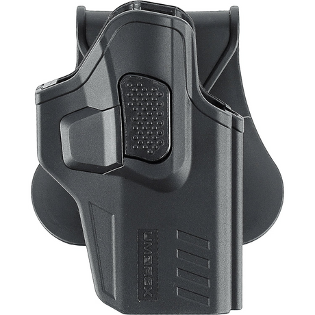 id-paintball Umarex Polymer Paddle Holster für Walther PDP in Schwarz mit Release-Button und verstellbarem Winkel