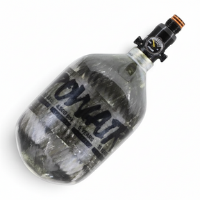 id-paintball PowAir Carbon Series 0,8L HPA System mit 300 Bar und MAXREG Regulator für Paintball Marker